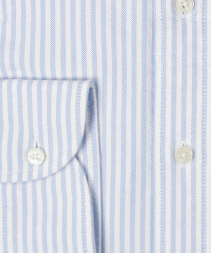 Oxford Shirt Button Down | Lichtblauw Wit Gestreept