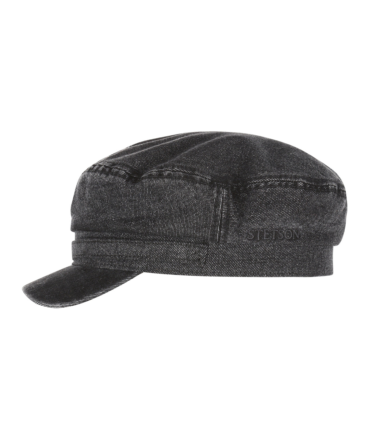 Fishermans Cap Riders Black Denim | Denim Zwart