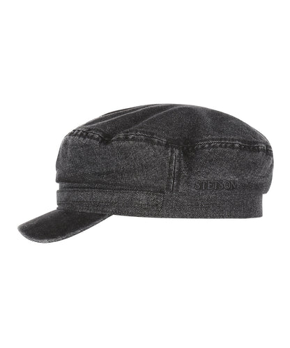 Fishermans Cap Riders Black Denim | Denim Zwart