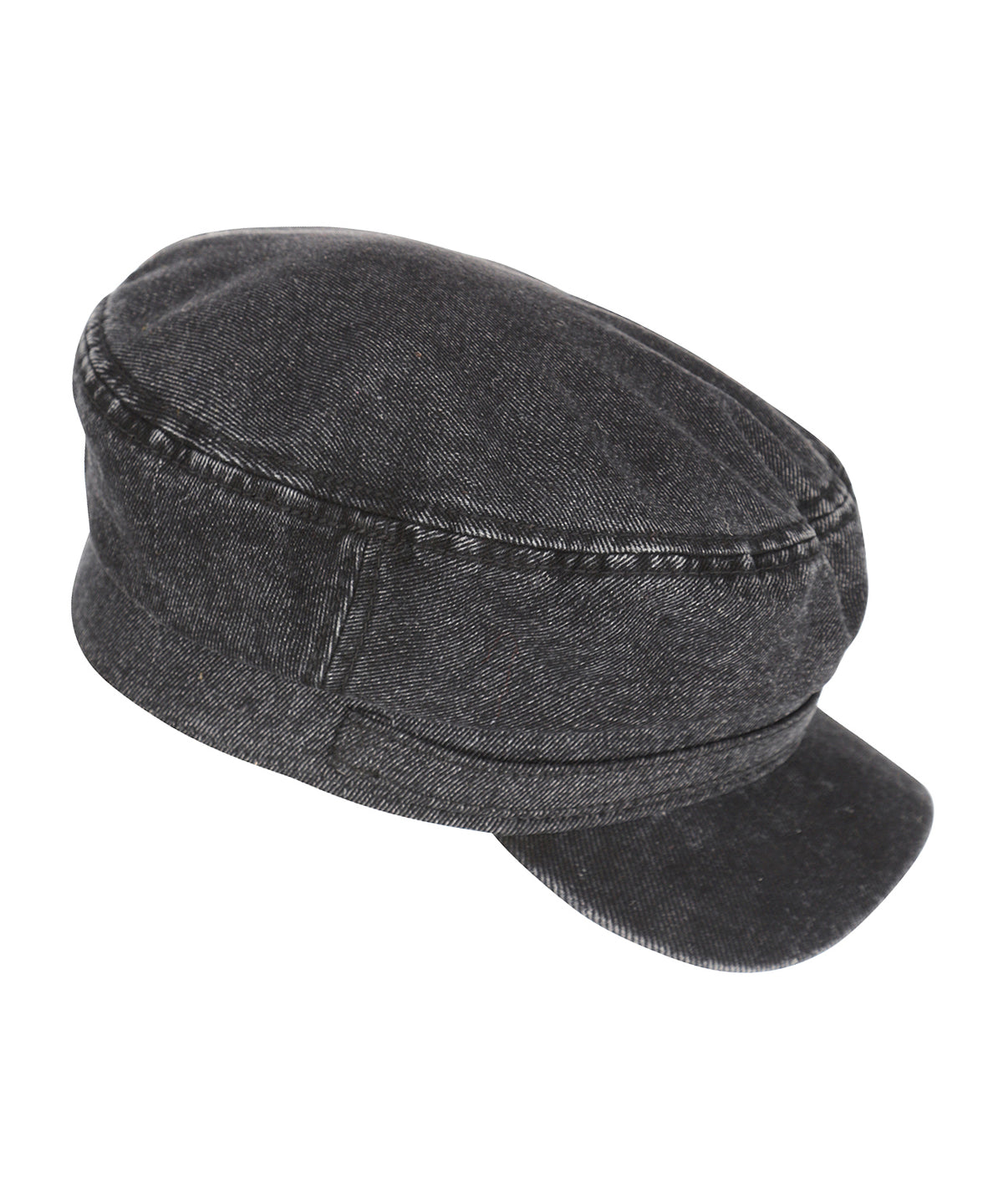 Fishermans Cap Riders Black Denim | Denim Zwart