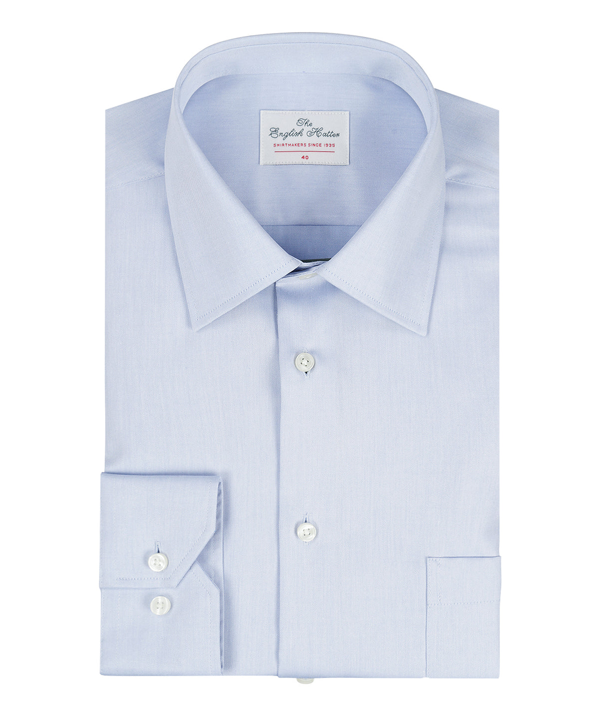 Non Iron Shirt Semi Widespread | Lichtblauw