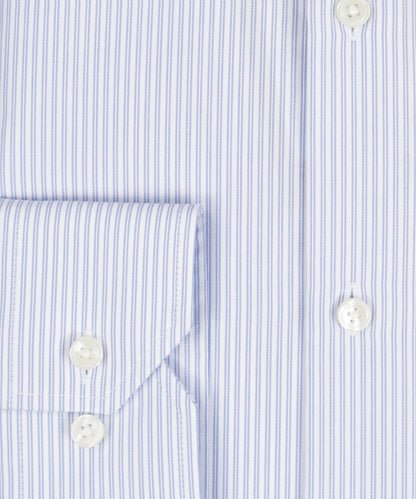 Non Iron Shirt Semi Widespread | Blauw Streep