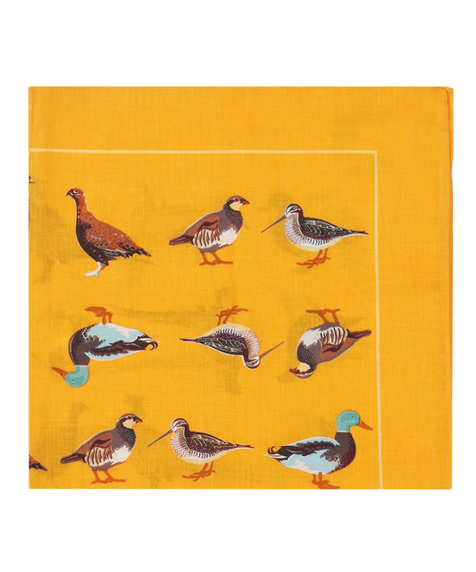 Zakdoek Birds | Geel