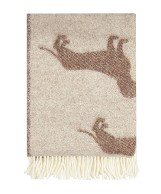 Wollen Plaid | Teckel Donkerbruin