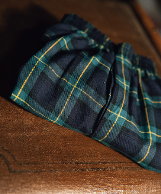 Boxershort katoen 90 Years | Groen Navy Tartan