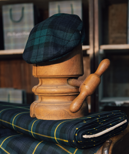 Klassieke Cap 90 Years | Groen Navy Tartan
