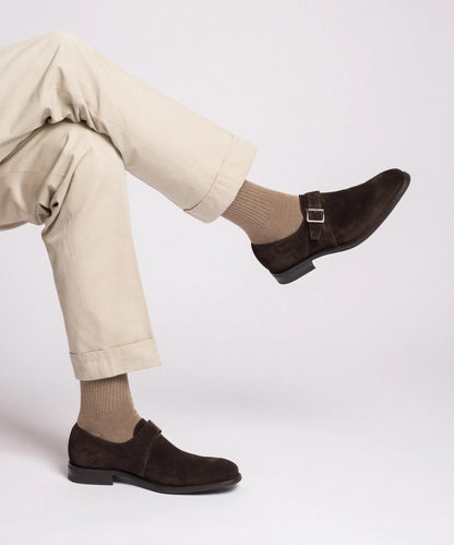 Strap Monk Shoe G | Dark Brown