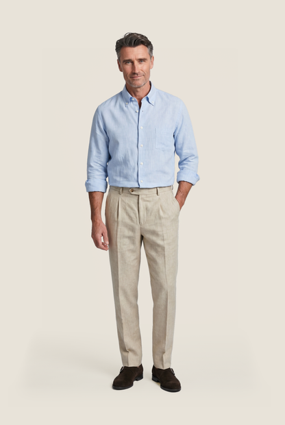 Shirt Linen | Blau