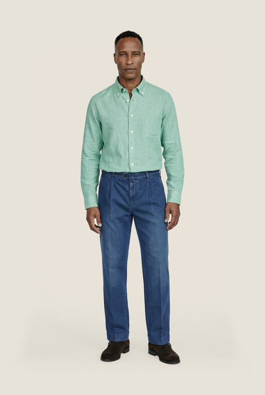 Shirt Linen | Grün