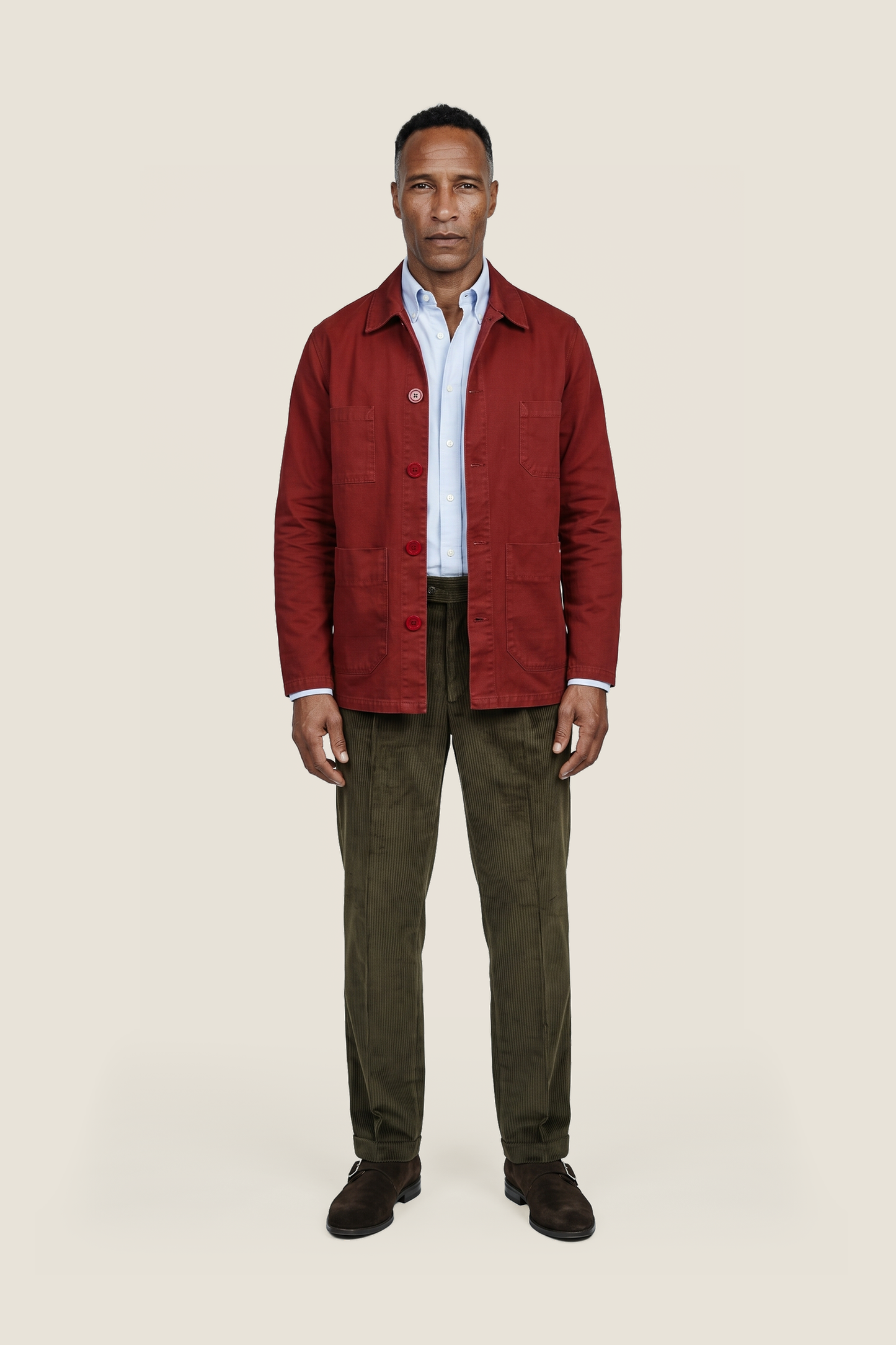 Saint James Sirocco Overshirt | Red