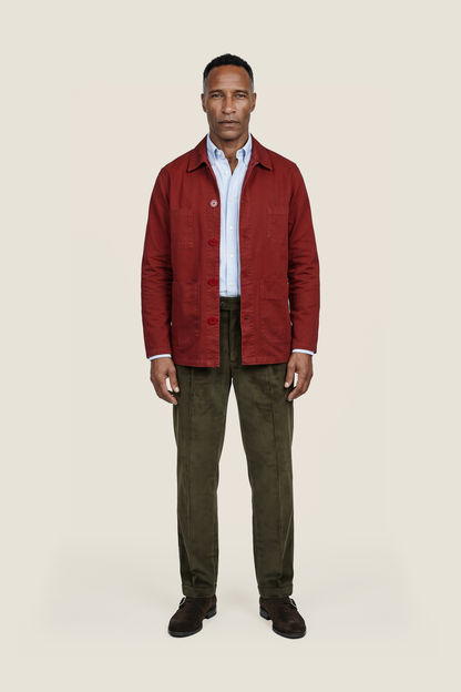 Saint James Sirocco Overshirt | Red