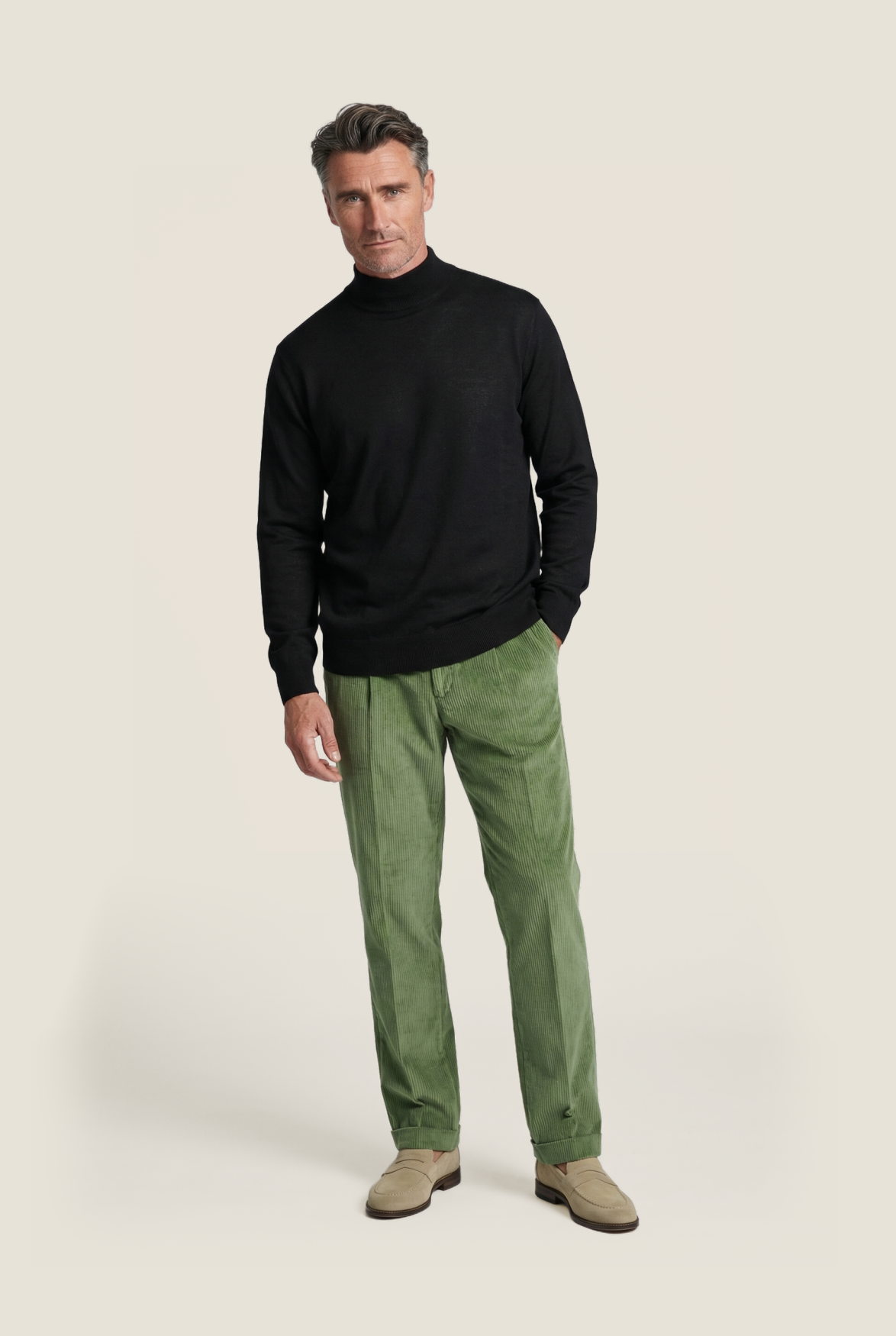 Turtle sweater Merino wool | Black