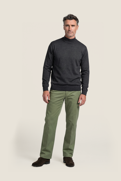 Turtle sweater Merino wool | Charcoal