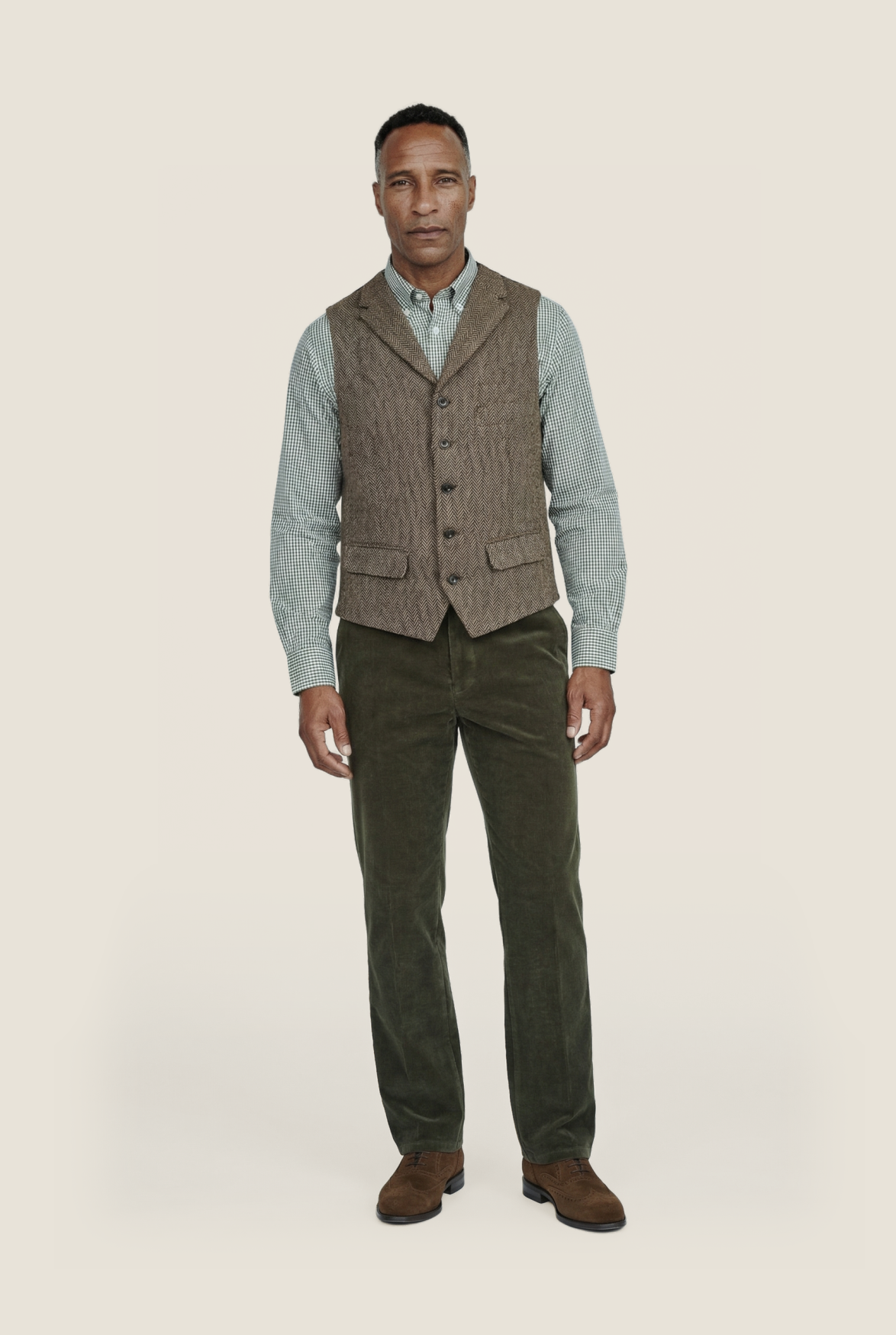 HISDERN Mannen Gilets Formele Effen Kleur Vest Klassieke Casual